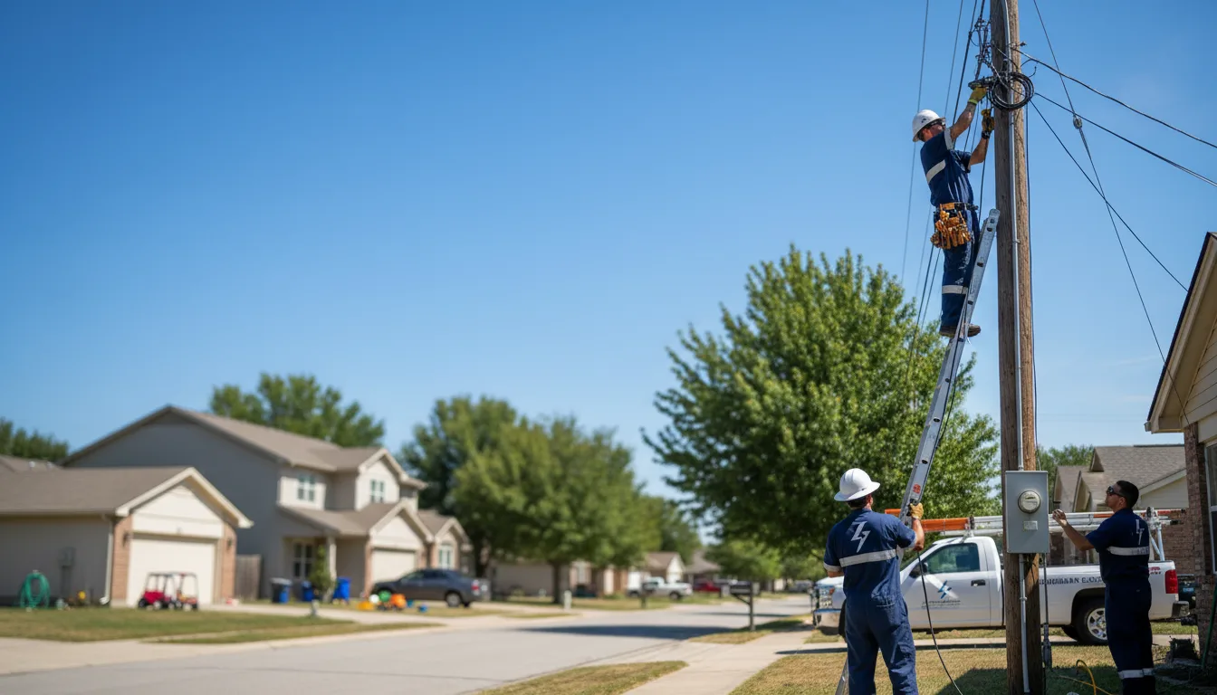 Residential electrician providing installation services in Stratton, NE